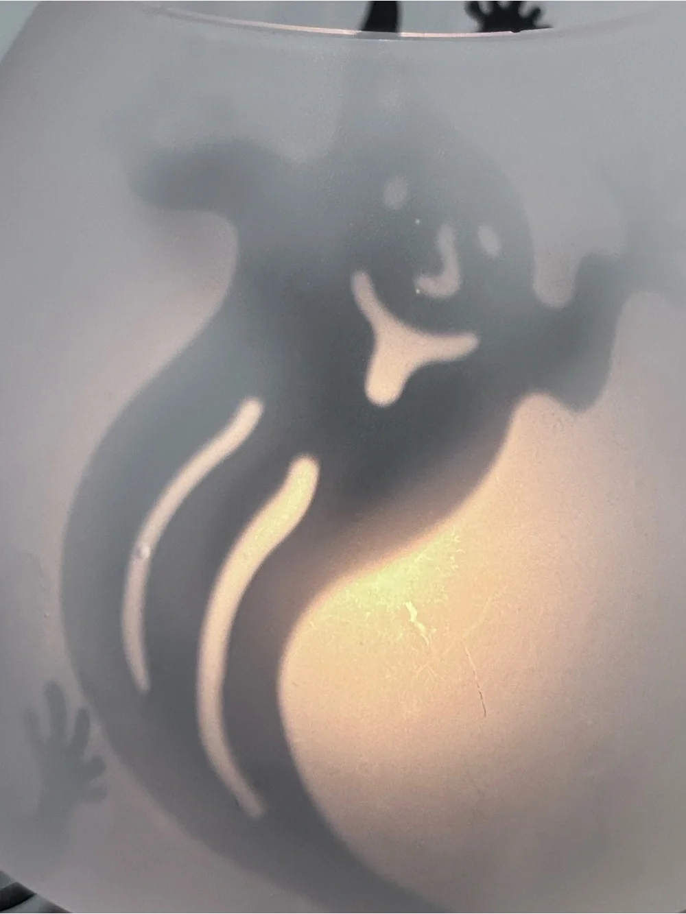 PartyLite Shadow Dancers Ghosts Candle Holder Tealight Lamp Halloween Fall Decor